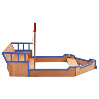 vidaXL Sandkasten Piratenschiff Tannenholz 190x94,5x101 cm