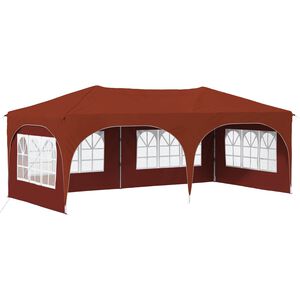 vidaXL Pop-up Partyzelt 575 x 288 x 245 cm Terrakotta Oxford-Stoff