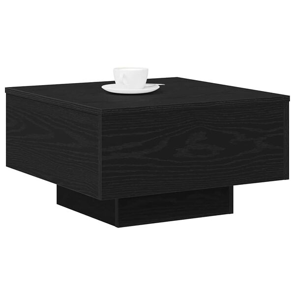 vidaXL Couchtisch Schwarz Eichen-Optik 55 x 55 x 31 cm