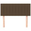 vidaXL Kopfteil Dunkelbraun 100x5x78/88 cm Stoff