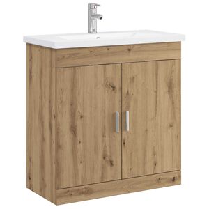 vidaXL Badezimmerm&ouml;bel-Set Artisan-Eiche 81 x 40 x 84,5 cm