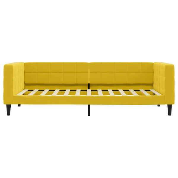vidaXL Tagesbett Gelb 100x200 cm Samt