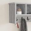 vidaXL Wandmontierter Kleiderst&auml;nder Grau Sonoma 50 x 16 x 26 cm