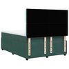 vidaXL Boxspringbett mit Matratze Dunkelgr&uuml;n 160x200 cm Samt