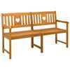 vidaXL Bank Outdoor Natur 150 x 55,5 x 90 cm Massivholz Akazie
