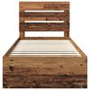 vidaXL Bettrahmen Altholz 90 x 200 cm Massives Kiefernholz