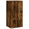 vidaXL 4-tlg. Wohnwand mit LED-Beleuchtung R&auml;uchereiche Holzwerkstoff