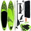 vidaXL Aufblasbares Stand Up Paddle Board Set 305x76x15 cm Gr&uuml;n
