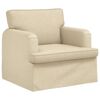 vidaXL Sofa 2 pcs Creme