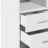 vidaXL Hochschrank Wei&szlig; 70x42,5x225 cm Holzwerkstoff