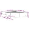 vidaXL Bettgestell ohne Matratze R&auml;uchereiche 150x200 cm Holzwerkstoff