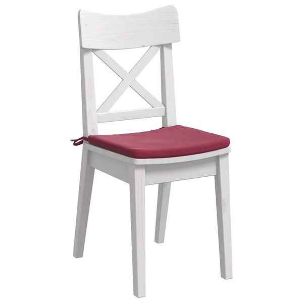 vidaXL Sitzkissen 4 pcs Weinrot 40 x 40 x 3 cm Samt