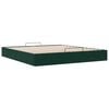 vidaXL Ottoman-Bett ohne Matratze Dunkelgr&uuml;n 180x200 cm Samt