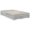 vidaXL Bettrahmen Graues Sonoma 135 x 190 cm Holzwerkstoff
