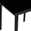 vidaXL 5-tlg. Garten-Essgruppe mit Kissen Schwarz Poly Rattan Glas