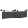 vidaXL H&auml;ngevorderseite Uni Schwarz 170 x 55 x 5 cm Antikes PU