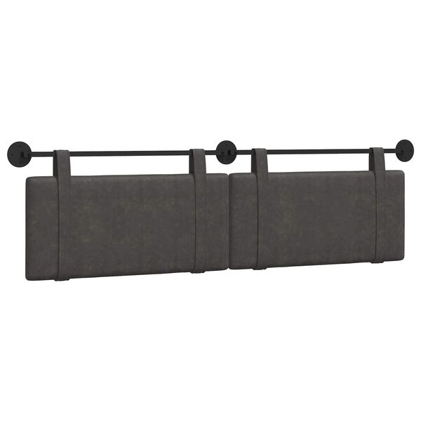 vidaXL H&auml;ngevorderseite Uni Schwarz 170 x 55 x 5 cm Antikes PU