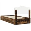 vidaXL Aufbewahrungsbett Ger&auml;ucherte Eiche 100 x 200 cm Holzwerkstoff