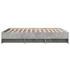 vidaXL Bettgestell Betongrau 150x200 cm Holzwerkstoff