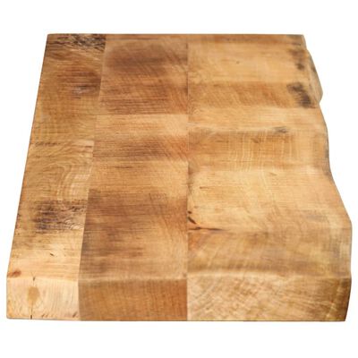 vidaXL Tischplatte 180x20x2,5 cm Baumkante Massivholz Raues Mangoholz