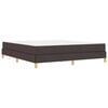 vidaXL Boxspringbett mit Matratze Dunkelbraun 180 x 200 cm Stoff