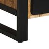 vidaXL Badezimmerm&ouml;bel-Set mit Regal 4 pcs Braun Massives Mangoholz