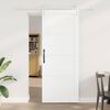 vidaXL Schiebet&uuml;r Wei&szlig; 83 x 211 cm Massives Kiefernholz