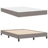 vidaXL Boxspringbett mit Matratze Taupe 160 x 200 cm Stoff
