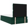 vidaXL Ottoman-Bett mit Matratzen & LEDs Dunkelgr&uuml;n 120x190 cm Samt