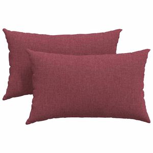 vidaXL Sofakissen 2 stk. Stoff Weinrot 50 x 30 cm