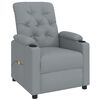 vidaXL Massagesessel Hellgrau Stoff