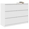 vidaXL Sideboard Wei&szlig; 100x35x76 cm Holzwerkstoff