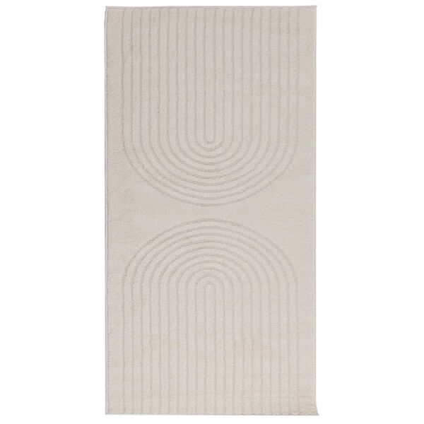 vidaXL Bereichsteppiche Rechtwinklig Creme 150 x 80 cm