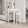 vidaXL Bartisch Wei&szlig; 110 x 55 x 105 cm Massives Kiefernholz