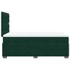 vidaXL Boxspringbett mit Matratze Dunkelgr&uuml;n 120x190 cm Samt