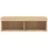 vidaXL TV-Schrank mit LED-Leuchten Sonoma-Eiche 100x30x30 cm