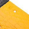 vidaXL Bodenschwelle Gelb & Schwarz 129x32,5 x4 cm Gummi