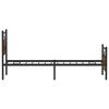 vidaXL Bettgestell ohne Matratze R&auml;uchereiche 80x200 cm Holzwerkstoff