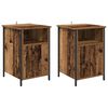 vidaXL Nachttisch 2 Stk. Altholz 40 x 42 x 60 cm Holzwerkstoff