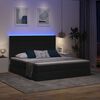 vidaXL Bett mit Stauraum und LED Schwarz 160 x 200 cm Polyester