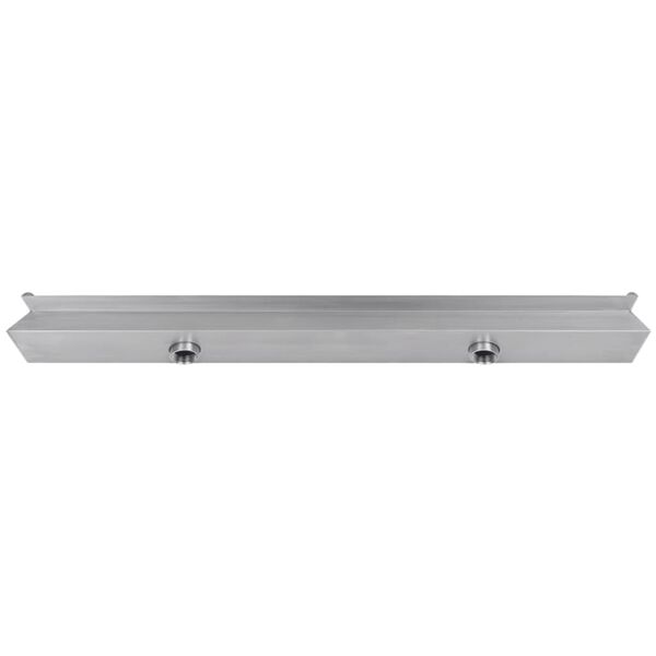 vidaXL Pool-Wasserfall Font&auml;ne Rechteckig Edelstahl 120 cm