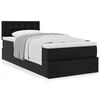 vidaXL Ottoman-Bett mit Matratze Schwarz 90x190 cm Kunstleder