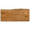 vidaXL Tischplatte mit Baumkante 100x40x3,8 cm Massivholz Mango