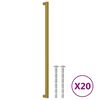 vidaXL M&ouml;belgriffe 20 Stk. Golden 480 mm Edelstahl