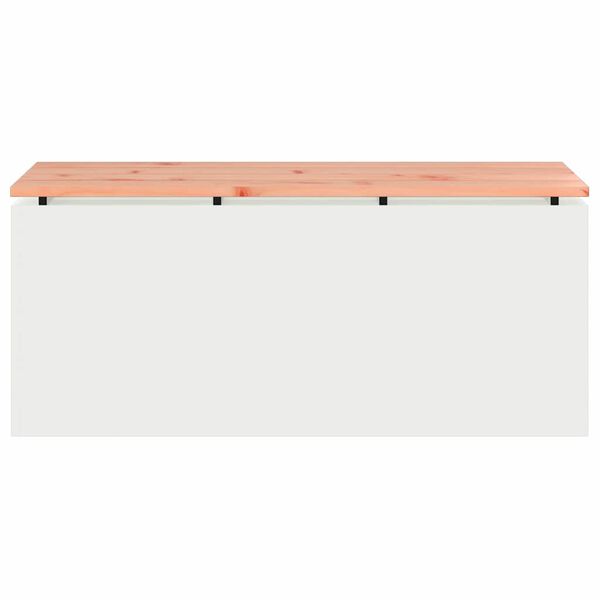 vidaXL Gartenbank Wei&szlig; 100 x 40 x 43 cm