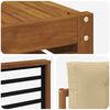 vidaXL Outdoor-Sofagarnitur mit Kissen 7 pcs Natur und Beige