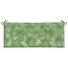 vidaXL Gartenbank-Auflagen 2 Stk. Blattmuster 120x50x7 cm Stoff