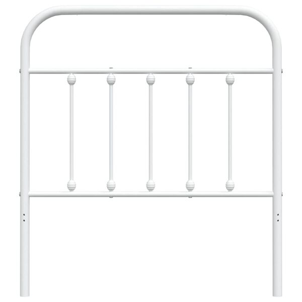 vidaXL Kopfteil Metall Wei&szlig; 80 cm