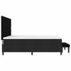 vidaXL Boxspringbett mit Matratze Schwarz 200 x 200 cm Stoff