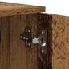 vidaXL Aufbewahrungsbettgestell Altholz 80 cm Holzwerkstoff